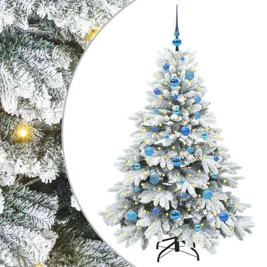 Künstlicher Weihnachtsbaum mit 150 LEDs Grün 150 cm PE und PVC