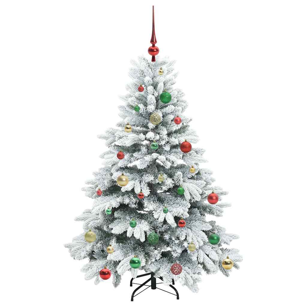 Künstlicher Weihnachtsbaum mit 150 LEDs Grün 150 cm PE und PVC