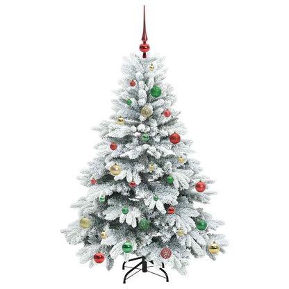Künstlicher Weihnachtsbaum mit 150 LEDs Grün 150 cm PE und PVC