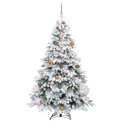 Künstlicher Weihnachtsbaum mit 300 LEDs Grün 180 cm PE und PVC
