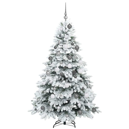 Künstlicher Weihnachtsbaum mit 300 LEDs Grün 180 cm PE und PVC