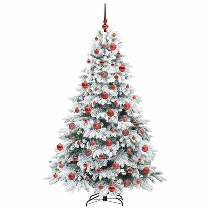 Künstlicher Weihnachtsbaum mit 300 LEDs Grün 180 cm PE und PVC