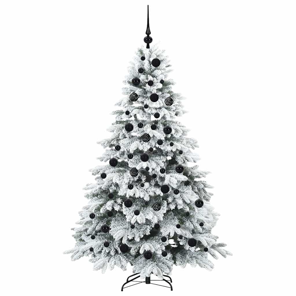 Künstlicher Weihnachtsbaum mit 300 LEDs Grün 180 cm PE und PVC