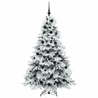 Künstlicher Weihnachtsbaum mit 300 LEDs Grün 180 cm PE und PVC