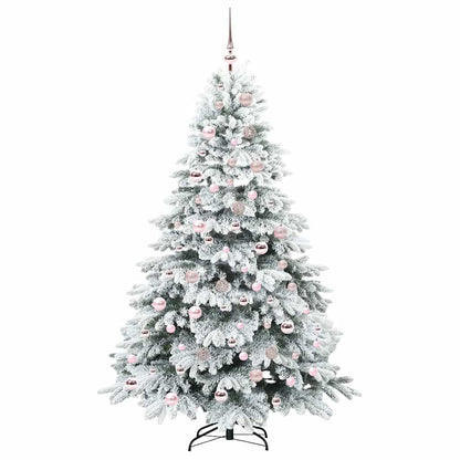 Künstlicher Weihnachtsbaum mit 300 LEDs Grün 180 cm PE und PVC
