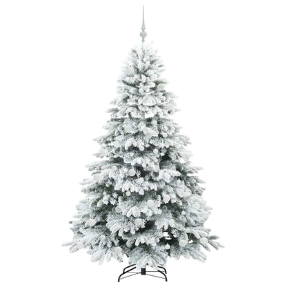 Künstlicher Weihnachtsbaum mit 300 LEDs Grün 180 cm PE und PVC
