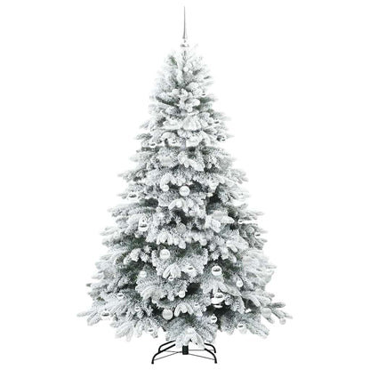 Künstlicher Weihnachtsbaum mit 300 LEDs Grün 180 cm PE und PVC