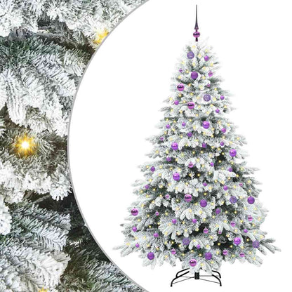 Künstlicher Weihnachtsbaum mit 300 LEDs Grün 180 cm PE und PVC