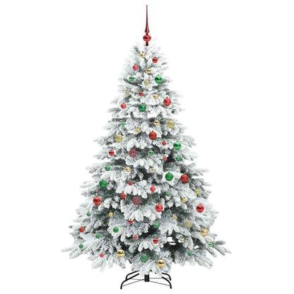 Künstlicher Weihnachtsbaum mit 300 LEDs Grün 180 cm PE und PVC