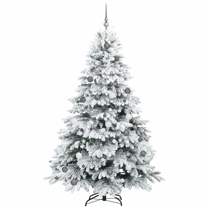 Künstlicher Weihnachtsbaum mit 300 LEDs Grün 210 cm PE und PVC