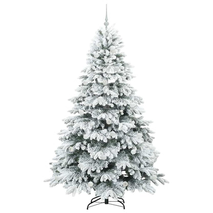 Künstlicher Weihnachtsbaum mit 300 LEDs Grün 210 cm PE und PVC
