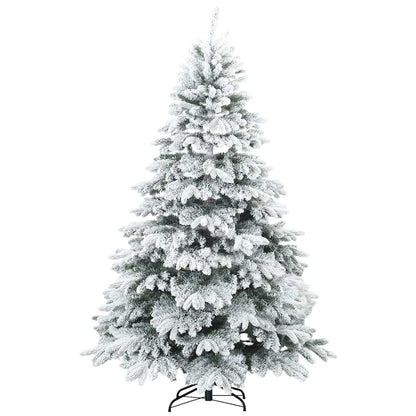 Künstlicher Weihnachtsbaum mit 300 LEDs Grün 210 cm PE und PVC