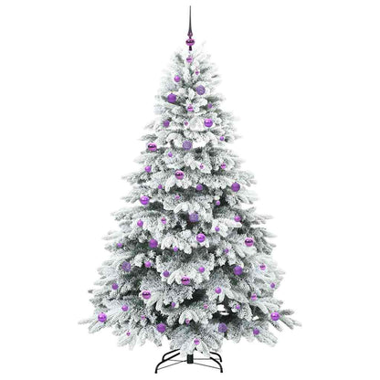 Künstlicher Weihnachtsbaum mit 300 LEDs Grün 210 cm PE und PVC