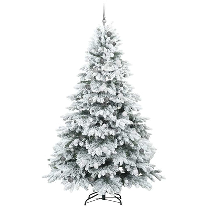 Künstlicher Weihnachtsbaum mit 300 LEDs Grün 240 cm PE und PVC