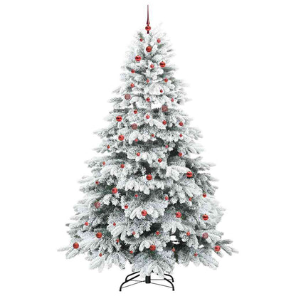 Künstlicher Weihnachtsbaum mit 300 LEDs Grün 240 cm PE und PVC