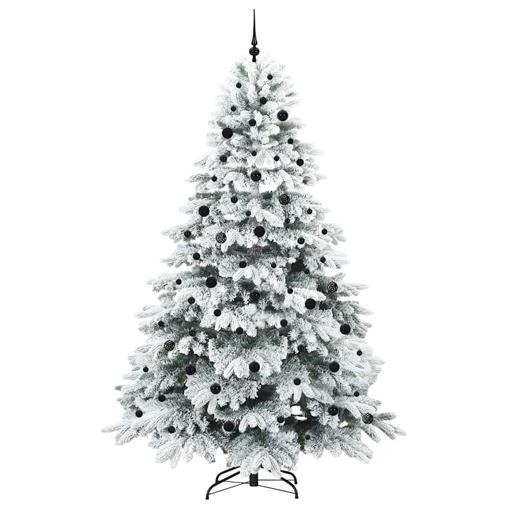 Künstlicher Weihnachtsbaum mit 300 LEDs Grün 240 cm PE und PVC