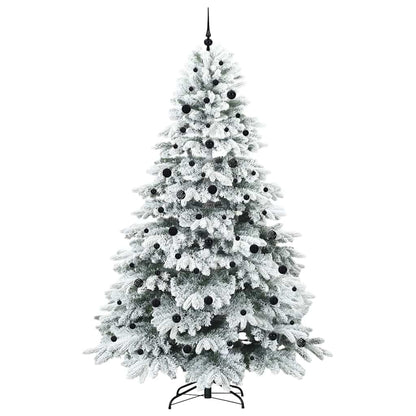 Künstlicher Weihnachtsbaum mit 300 LEDs Grün 240 cm PE und PVC