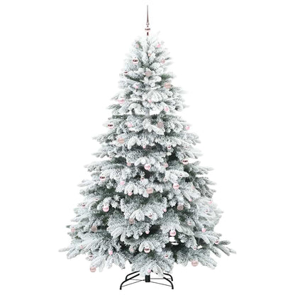 Künstlicher Weihnachtsbaum mit 300 LEDs Grün 240 cm PE und PVC