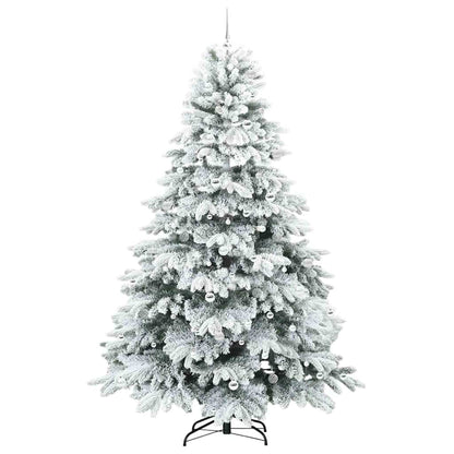 Künstlicher Weihnachtsbaum mit 300 LEDs Grün 240 cm PE und PVC