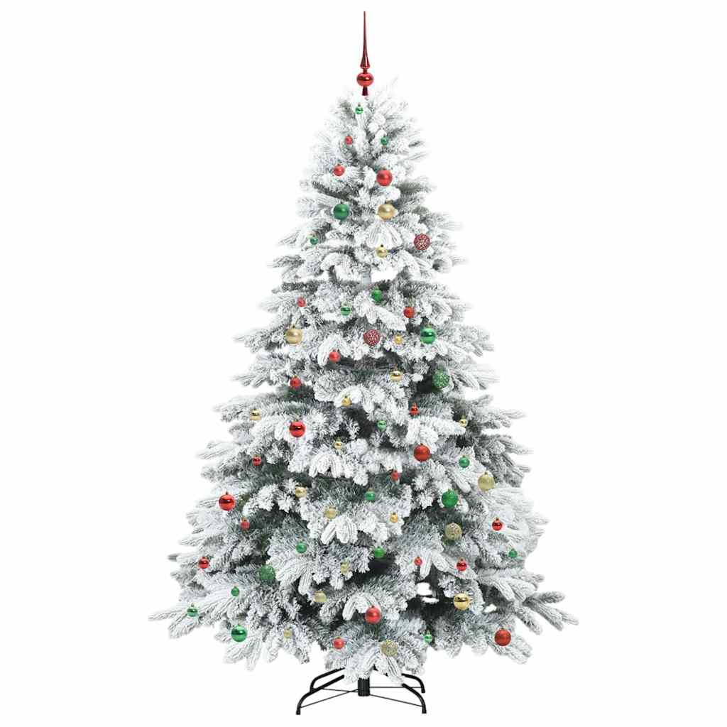 Künstlicher Weihnachtsbaum mit 300 LEDs Grün 240 cm PE und PVC