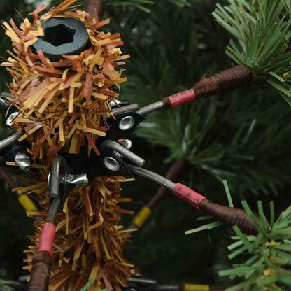 Künstlicher klappbarer Weihnachtsbaum mit 150 LEDs 150 cm PVC