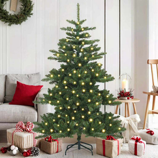 Künstlicher klappbarer Weihnachtsbaum mit 150 LEDs 150 cm PVC