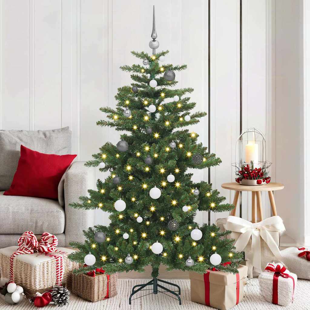 Künstlicher klappbarer Weihnachtsbaum mit 150 LEDs 150 cm PVC