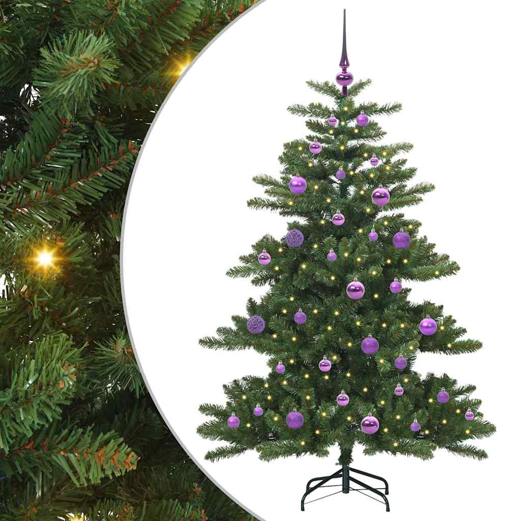 Künstlicher klappbarer Weihnachtsbaum mit 150 LEDs 150 cm PVC