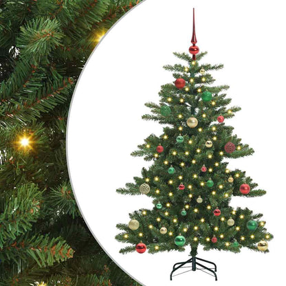 Künstlicher klappbarer Weihnachtsbaum mit 150 LEDs 150 cm PVC