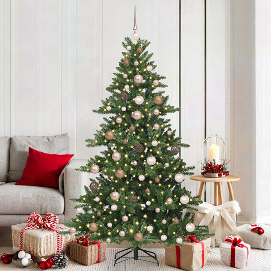 Künstlicher klappbarer Weihnachtsbaum mit 300 LEDs 180 cm PVC