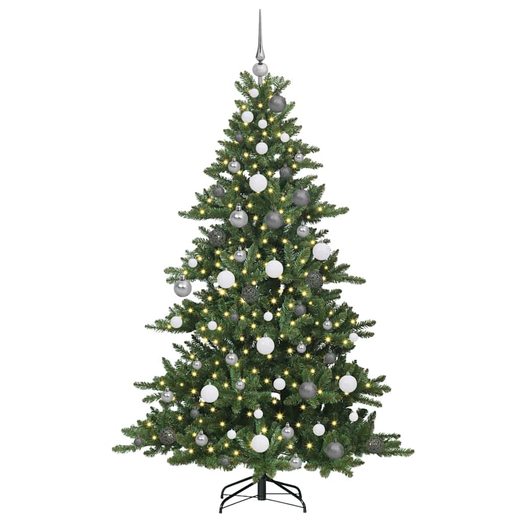 Künstlicher klappbarer Weihnachtsbaum mit 300 LEDs 180 cm PVC