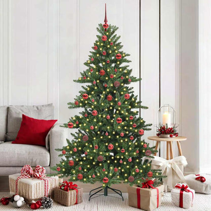 Künstlicher klappbarer Weihnachtsbaum mit 300 LEDs 180 cm PVC