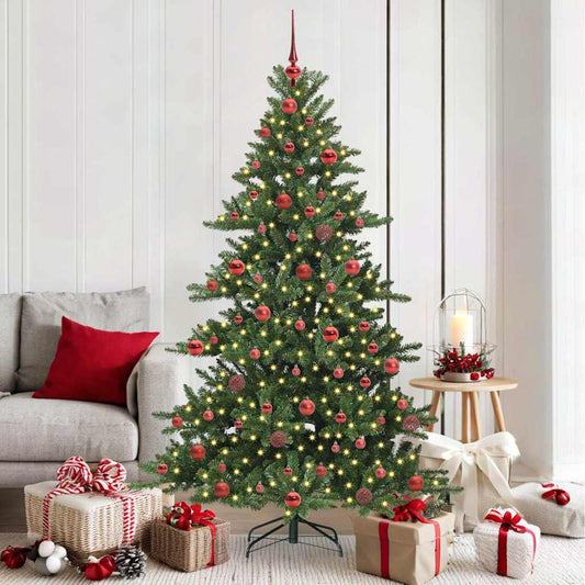 Künstlicher klappbarer Weihnachtsbaum mit 300 LEDs 180 cm PVC
