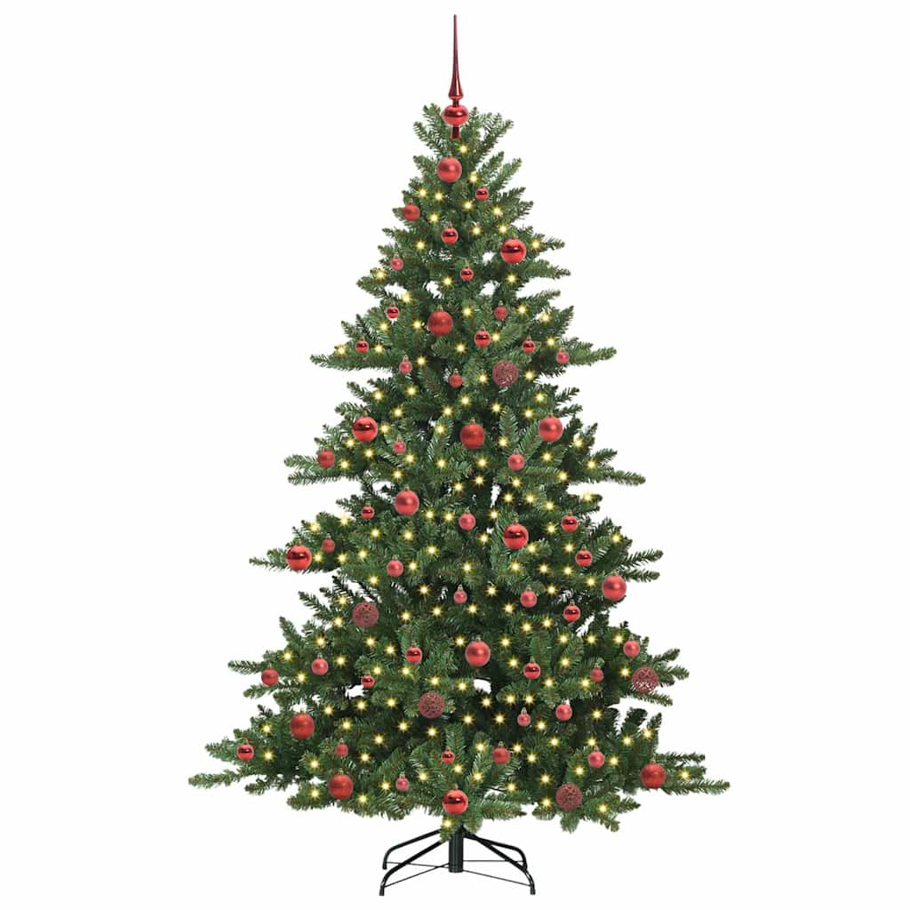 Künstlicher klappbarer Weihnachtsbaum mit 300 LEDs 180 cm PVC
