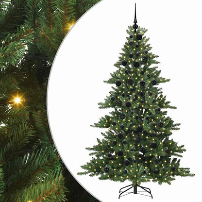 Künstlicher klappbarer Weihnachtsbaum mit 300 LEDs 180 cm PVC