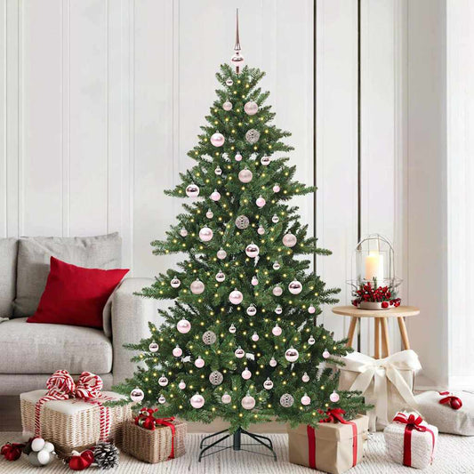 Künstlicher klappbarer Weihnachtsbaum mit 300 LEDs 180 cm PVC