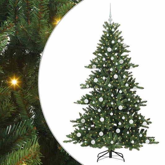 Künstlicher klappbarer Weihnachtsbaum mit 300 LEDs 180 cm PVC