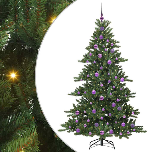 Künstlicher klappbarer Weihnachtsbaum mit 300 LEDs 180 cm PVC