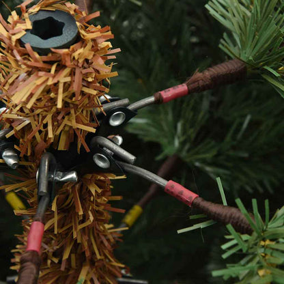 Künstlicher klappbarer Weihnachtsbaum mit 300 LEDs 210 cm PVC