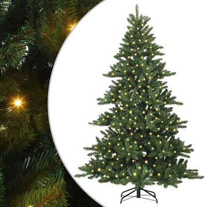 Künstlicher klappbarer Weihnachtsbaum mit 300 LEDs 210 cm PVC