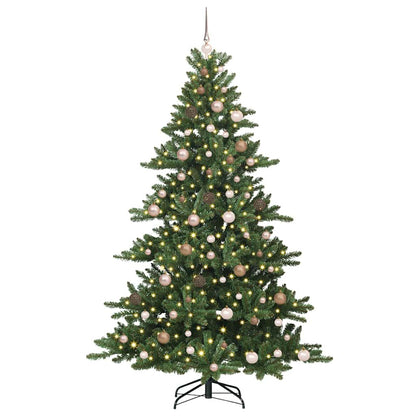 Künstlicher klappbarer Weihnachtsbaum mit 300 LEDs 210 cm PVC