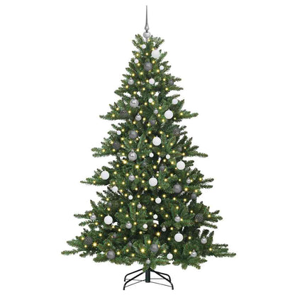 Künstlicher klappbarer Weihnachtsbaum mit 300 LEDs 210 cm PVC