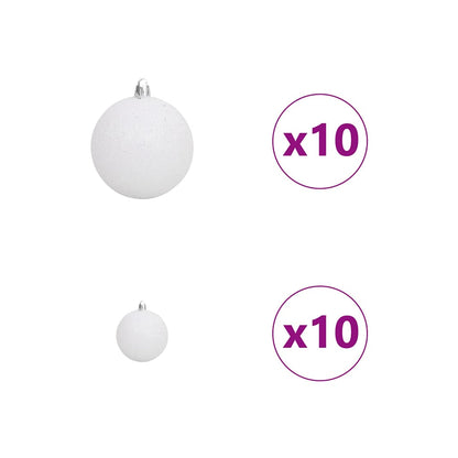 Künstlicher klappbarer Weihnachtsbaum mit 300 LEDs 210 cm PVC