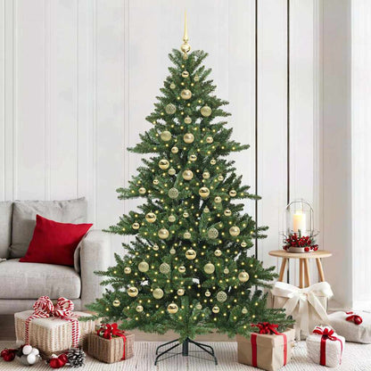 Künstlicher klappbarer Weihnachtsbaum mit 300 LEDs 210 cm PVC
