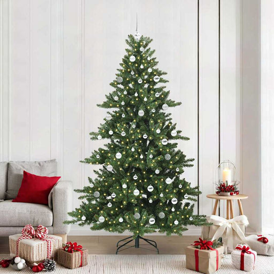 Künstlicher klappbarer Weihnachtsbaum mit 300 LEDs 210 cm PVC