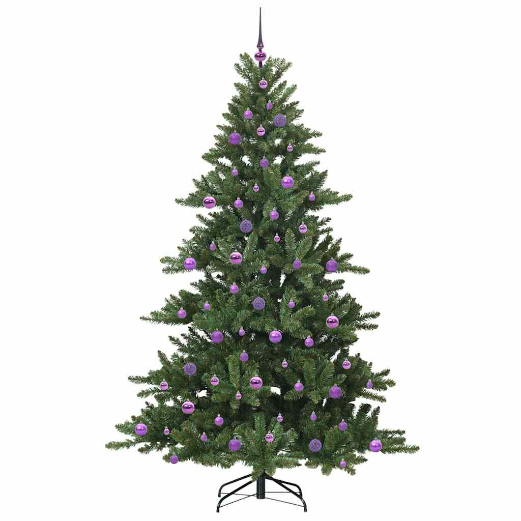 Künstlicher klappbarer Weihnachtsbaum mit 300 LEDs 210 cm PVC