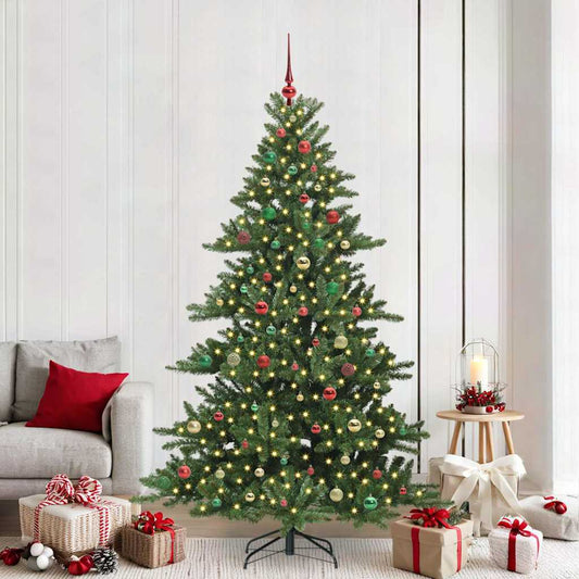 Künstlicher klappbarer Weihnachtsbaum mit 300 LEDs 210 cm PVC