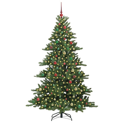 Künstlicher klappbarer Weihnachtsbaum mit 300 LEDs 210 cm PVC
