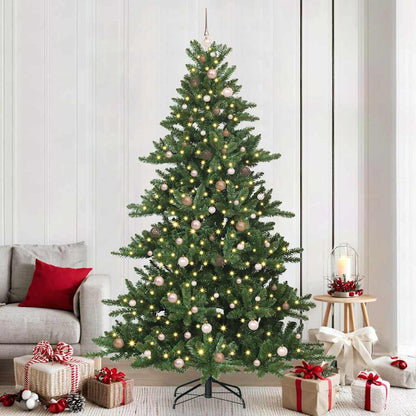 Künstlicher klappbarer Weihnachtsbaum mit 300 LEDs 240 cm PVC