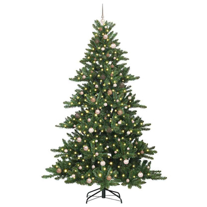 Künstlicher klappbarer Weihnachtsbaum mit 300 LEDs 240 cm PVC
